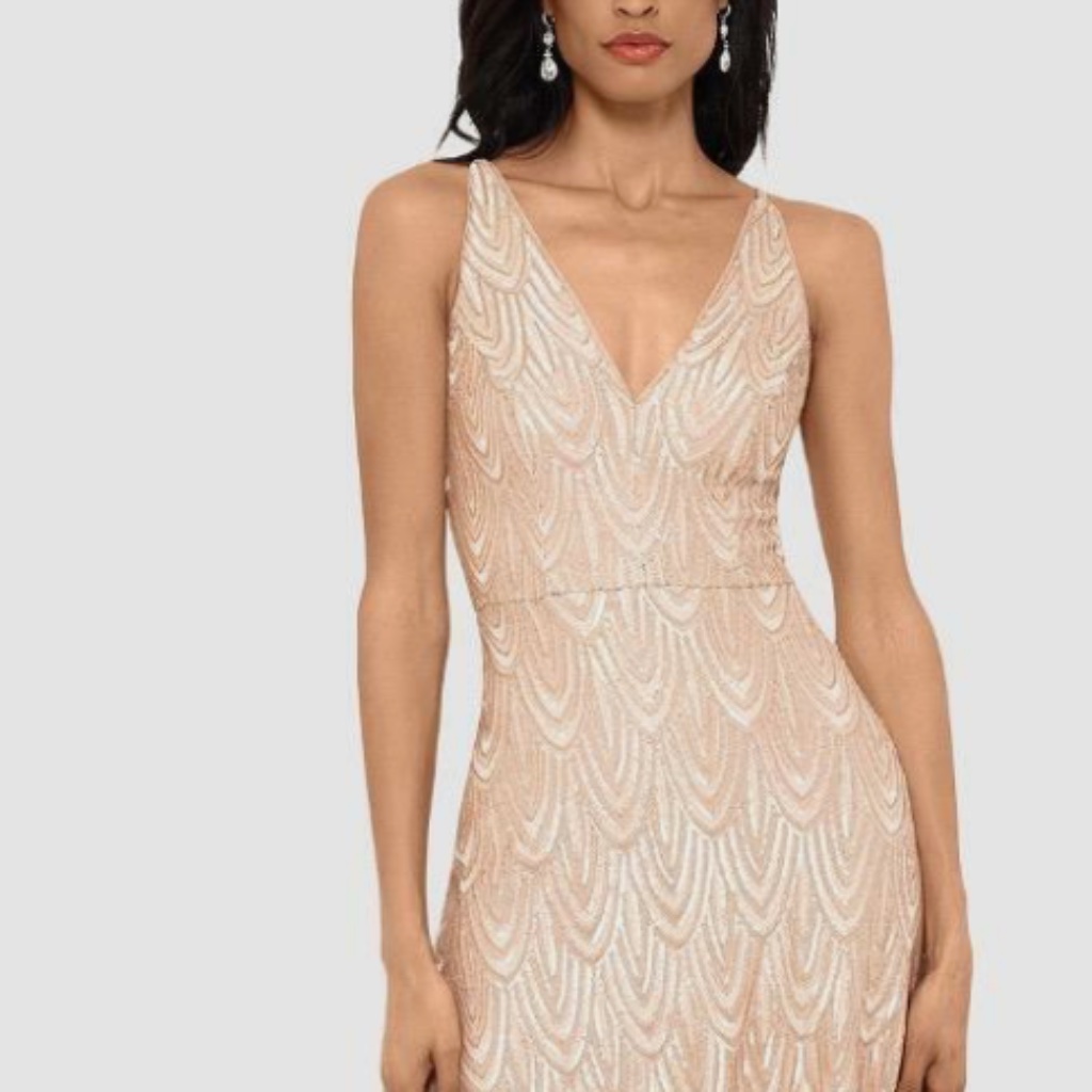 Gold Sequin Dress - Size 6